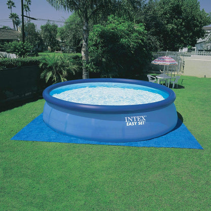Intex Easy Set Pool Set (Round Cover, Ladder, and Filter Pump | 15 ft x 36 in)