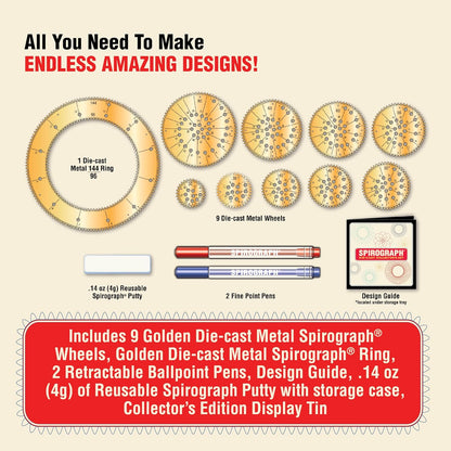 Spirograph Die-Cast Collectors Set Anniversary Edition