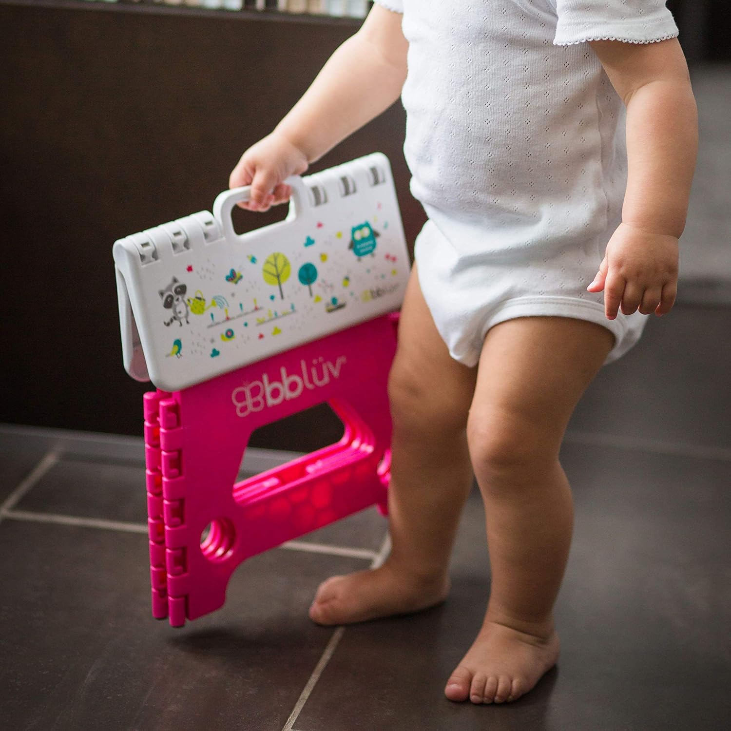 BBLUV Stëp - Foldable Step Stool- Pink