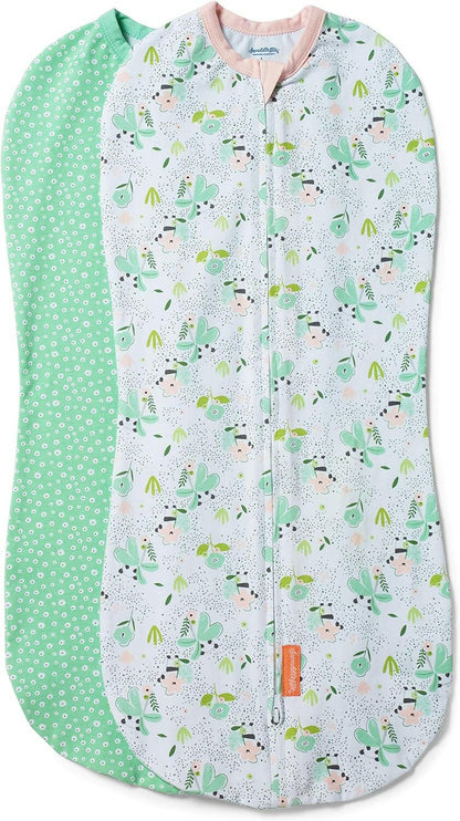 SwaddleMe by Ingenuity Pod - Size Large, 3-6 Months, 2-Pack (Peekaboo Panda)