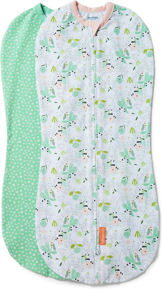 SwaddleMe by Ingenuity Pod - Size Large, 3-6 Months, 2-Pack (Peekaboo Panda)