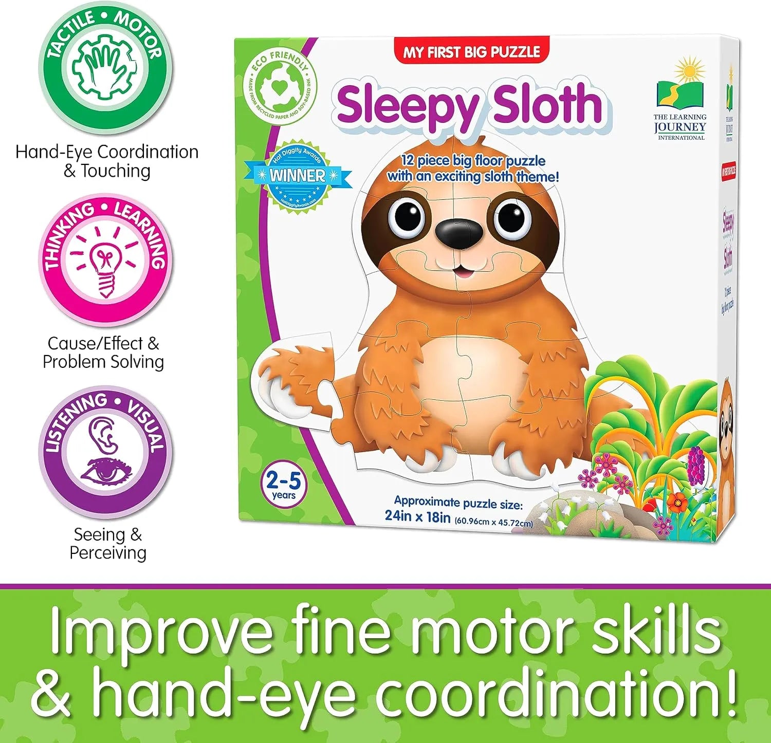 The Learning Journey My First Big Floor Puzzle (Sleepy Sloth)