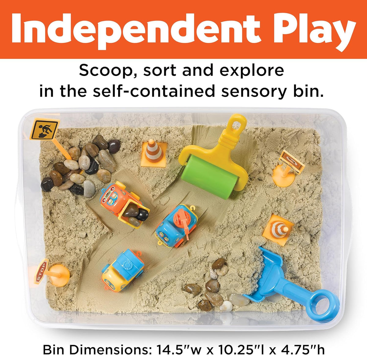 Creativity for Kids Sensory Bin – Construction Zone Playset