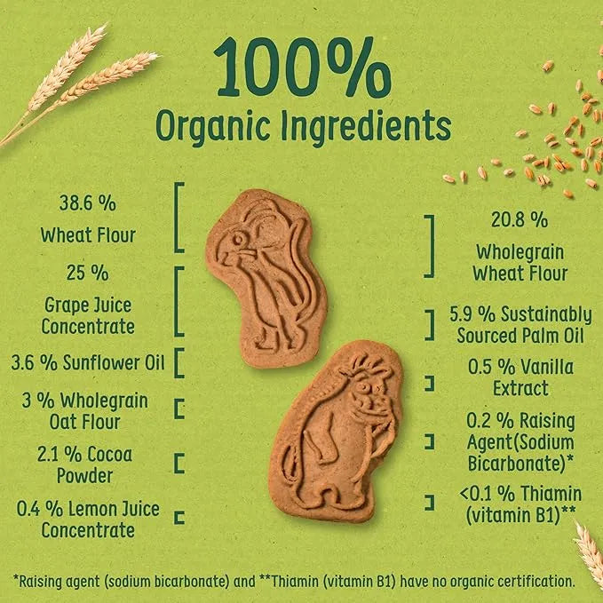 Organix Cocoa & Vanilla Gruffalo Biscuits (100g)