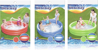 Bestway Inflatable Play Pool (1.83cm x 33cm, Assorted Color)