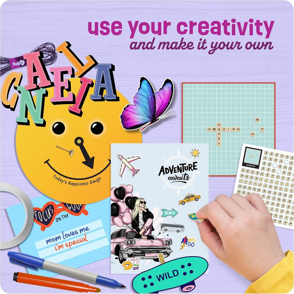 Pretty Me DIY Wall Collage Kit for Teen & Tween Girls