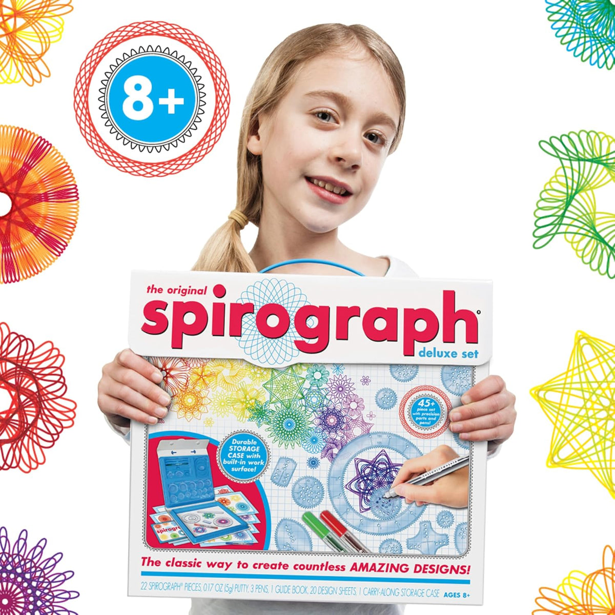 Spirograph Deluxe Set – Spiral Art Drawing Kit