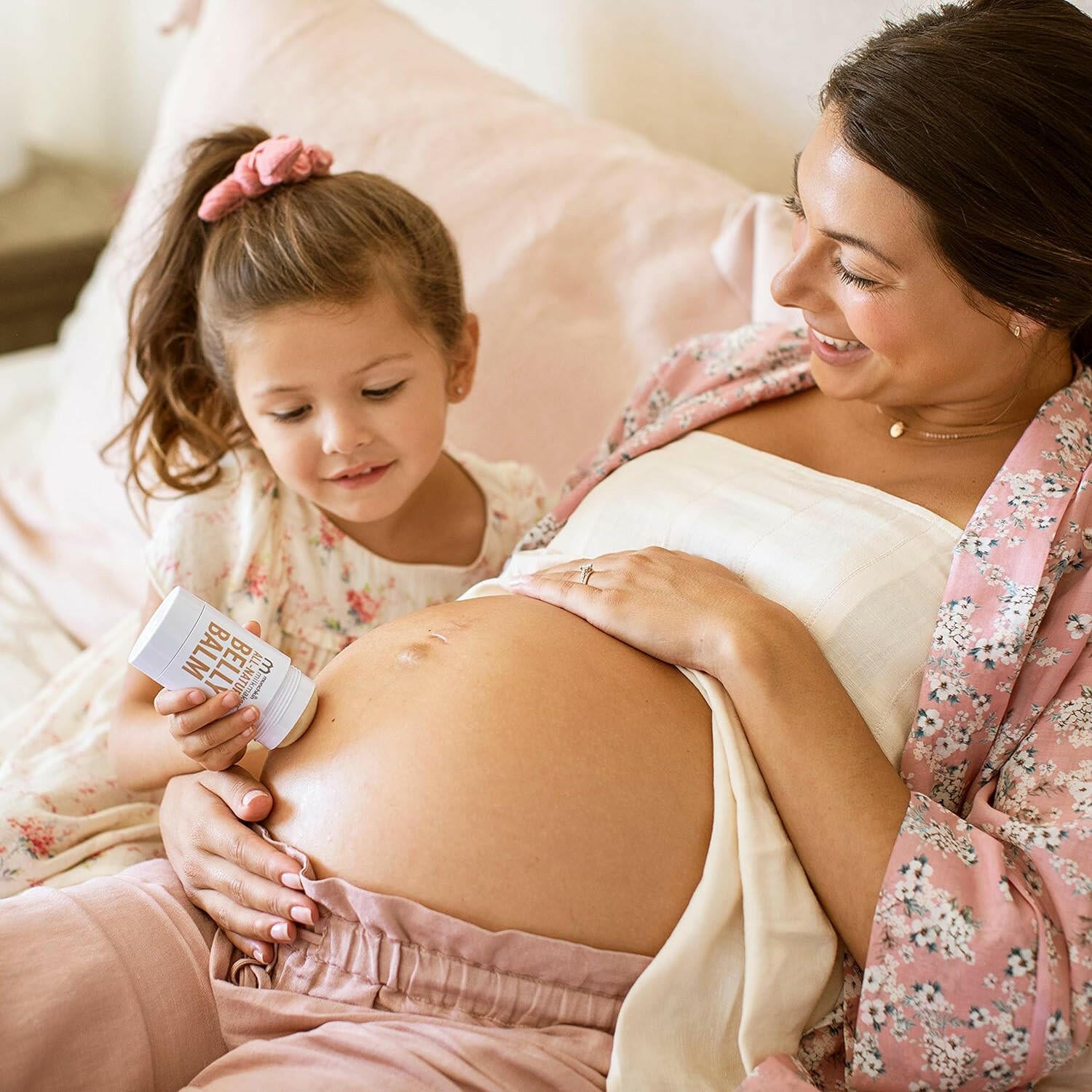 بلسم البطن الملتوي من مانشكين ميلك ميكرز، طبيعي بالكامل ومرطب للعناية بالبشرة أثناء الحمل