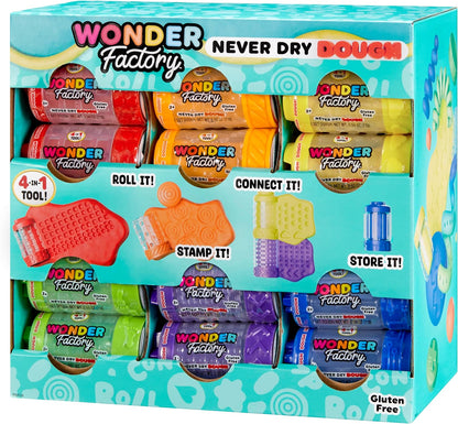 Wonder Factory Never Dry Dough 4-in-1 Tool – 2.5 oz