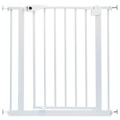 Baby Safe Metal Safety Gate with 30cm & 45cm Extension – White