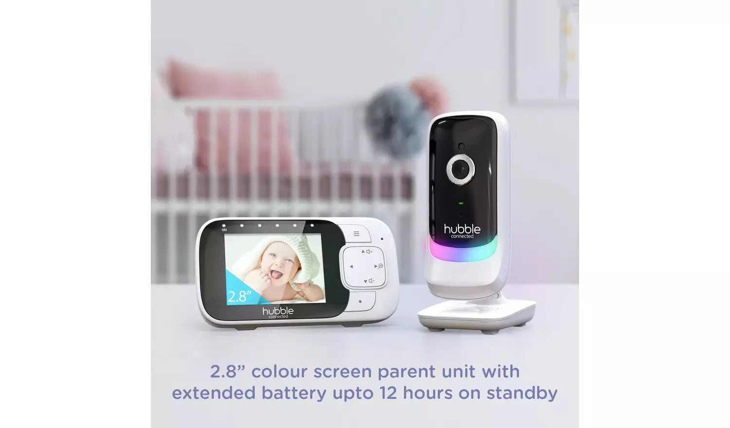 Hubble 2.8 inch Video Baby Monitor with Night Light.