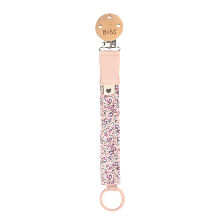 BIBS x LIBERTY Pacifier Clip, Eloise Blush