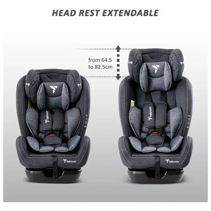 Teknum Evolve 2 Car Seat & Men's Diaper Handbag Set – Dark Grey