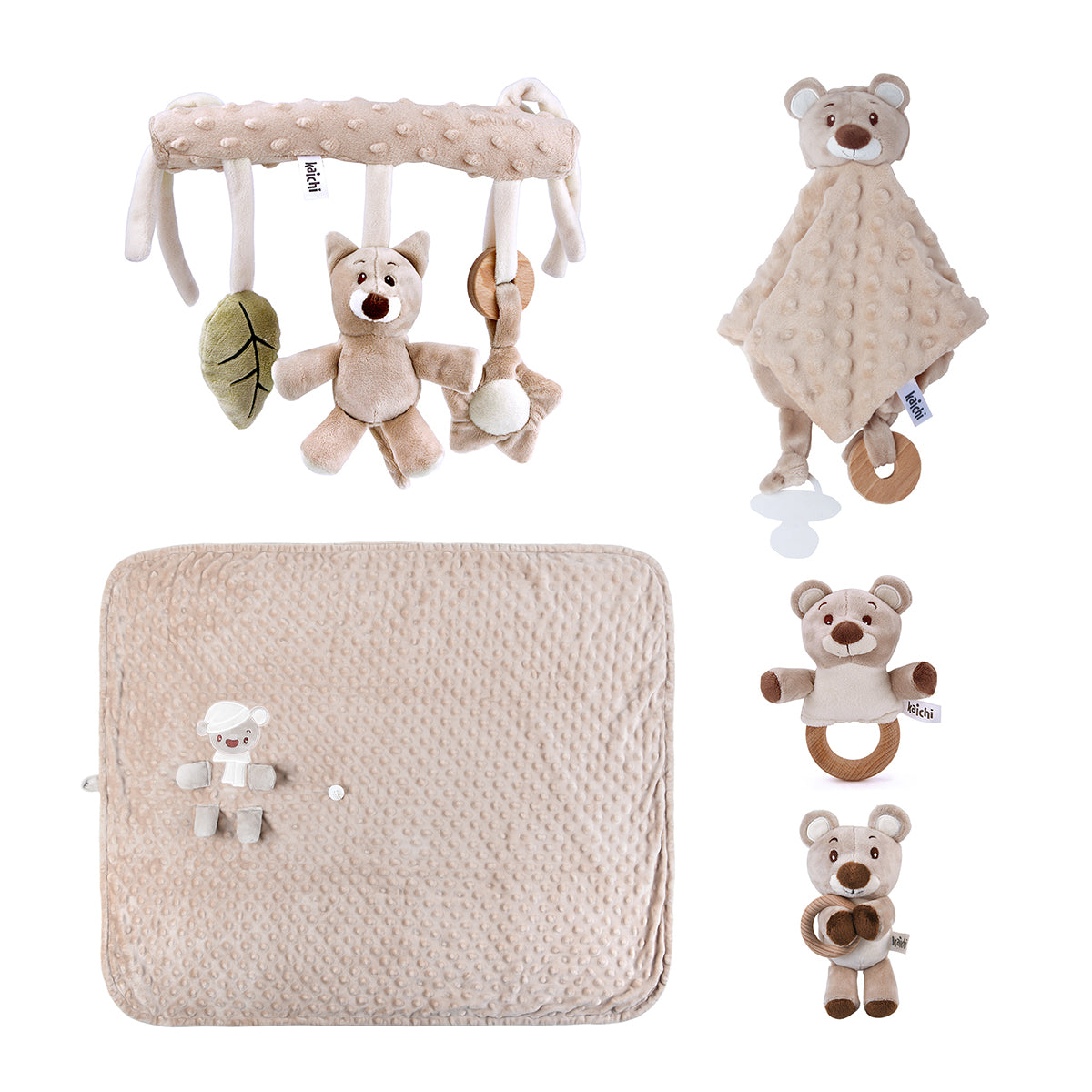 Kaichi - Baby Soothing & Sensory Toys Set - 5 Pieces