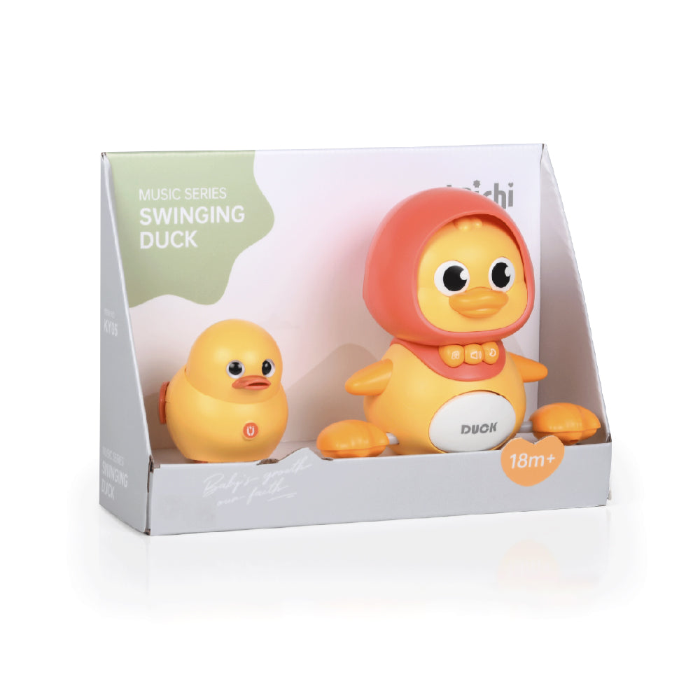 Kaichi - Musical Swinging Duck Toy Set with Lights & Music - 2 Pieces