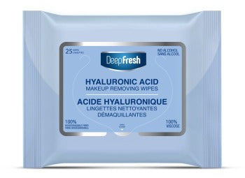 Deep Fresh Biodegradable Hyaluronic Acid Make Up Removing Wipes (25 Sheets)