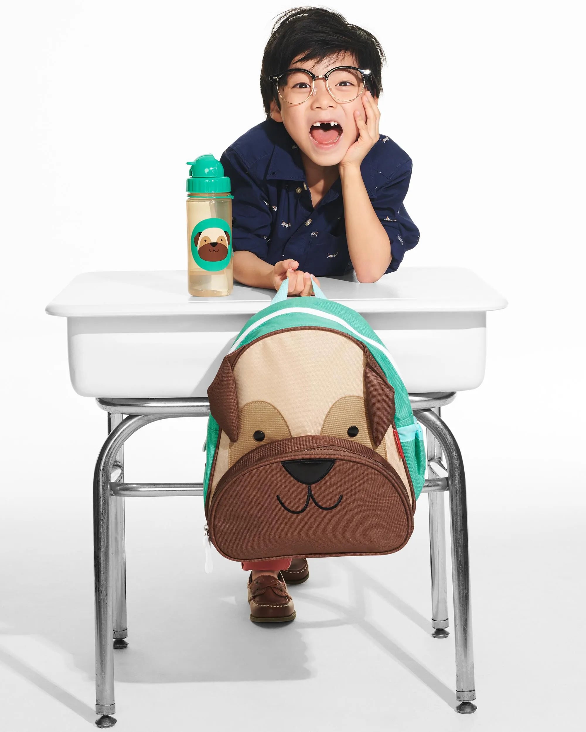Skip Hop Zoo Straw Bottle (Pug)