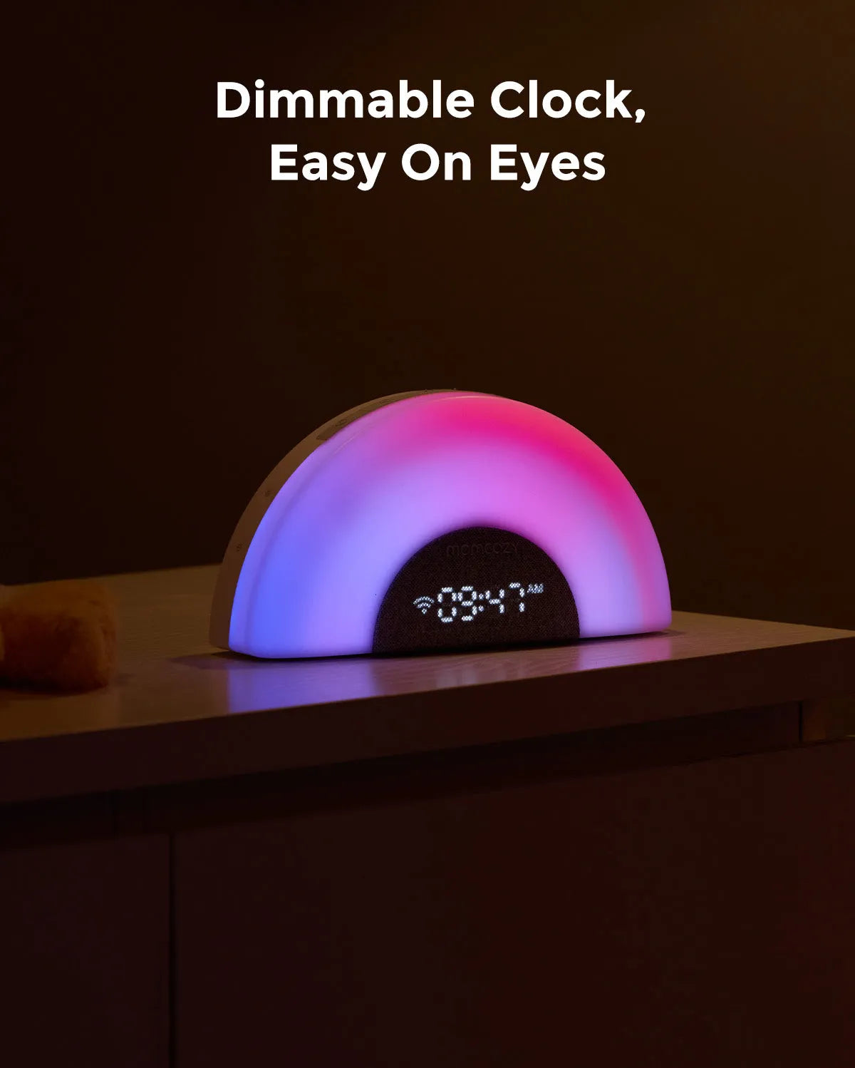 Momcozy DreamSync Tech  Smart Baby Sound Machine Rainbow Light & App Control