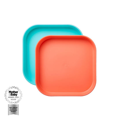 أطباق Nuby Brights - عبوة من قطعتين