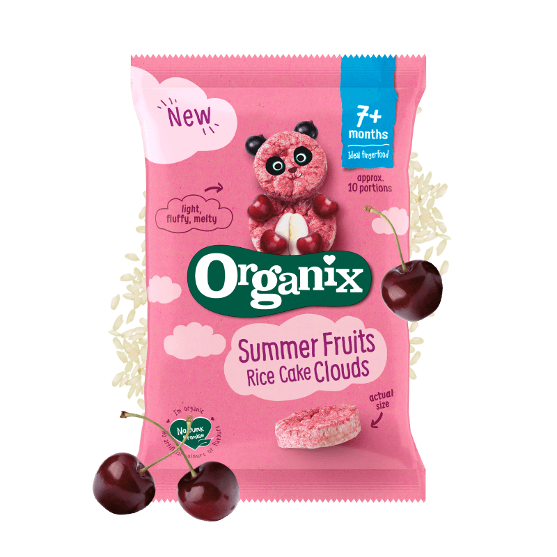 Organix Summer Fruits Rice Cake Clouds Multipack (72g)