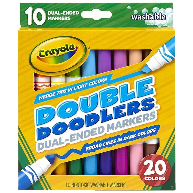 Crayola Washable Double Doodlers, Pack of 10
