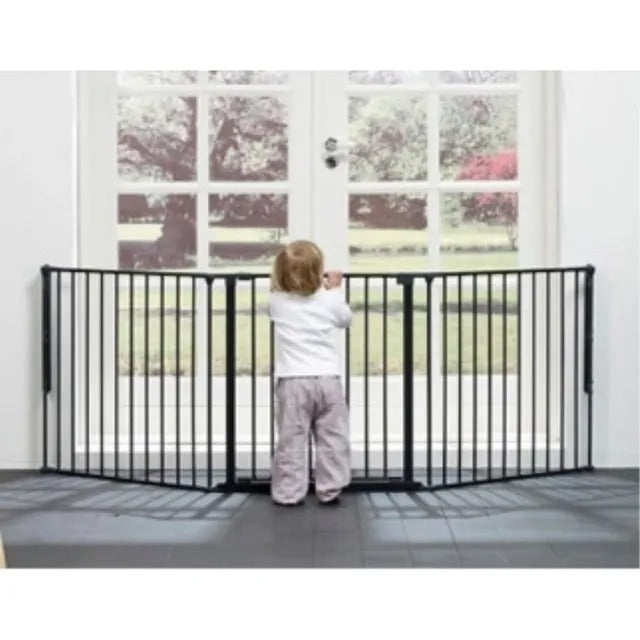 Baby Safe Convertible Playpen With Mat – Grey