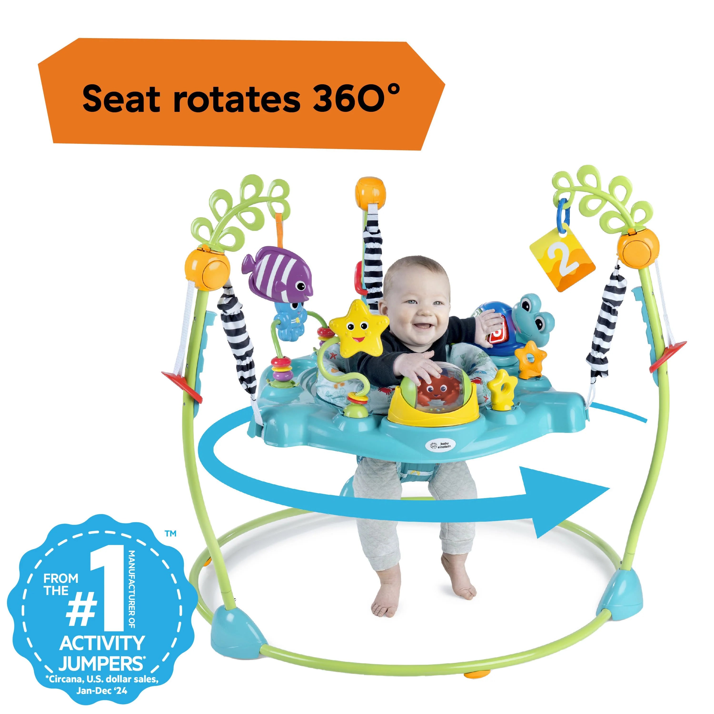 Baby Einstein Curiosity Cove  2-in-1 Activity Jumper