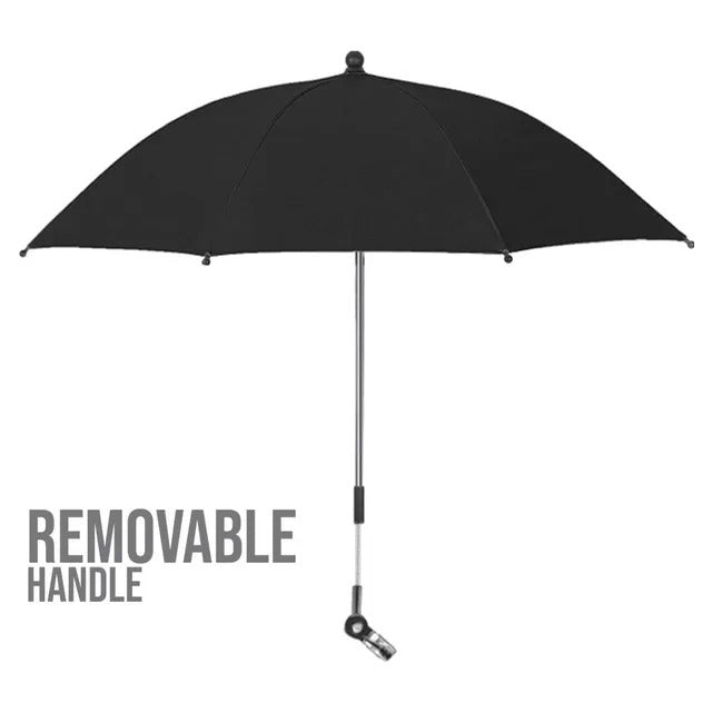 Teknum Universal Stroller Umbrella with Clip – Black