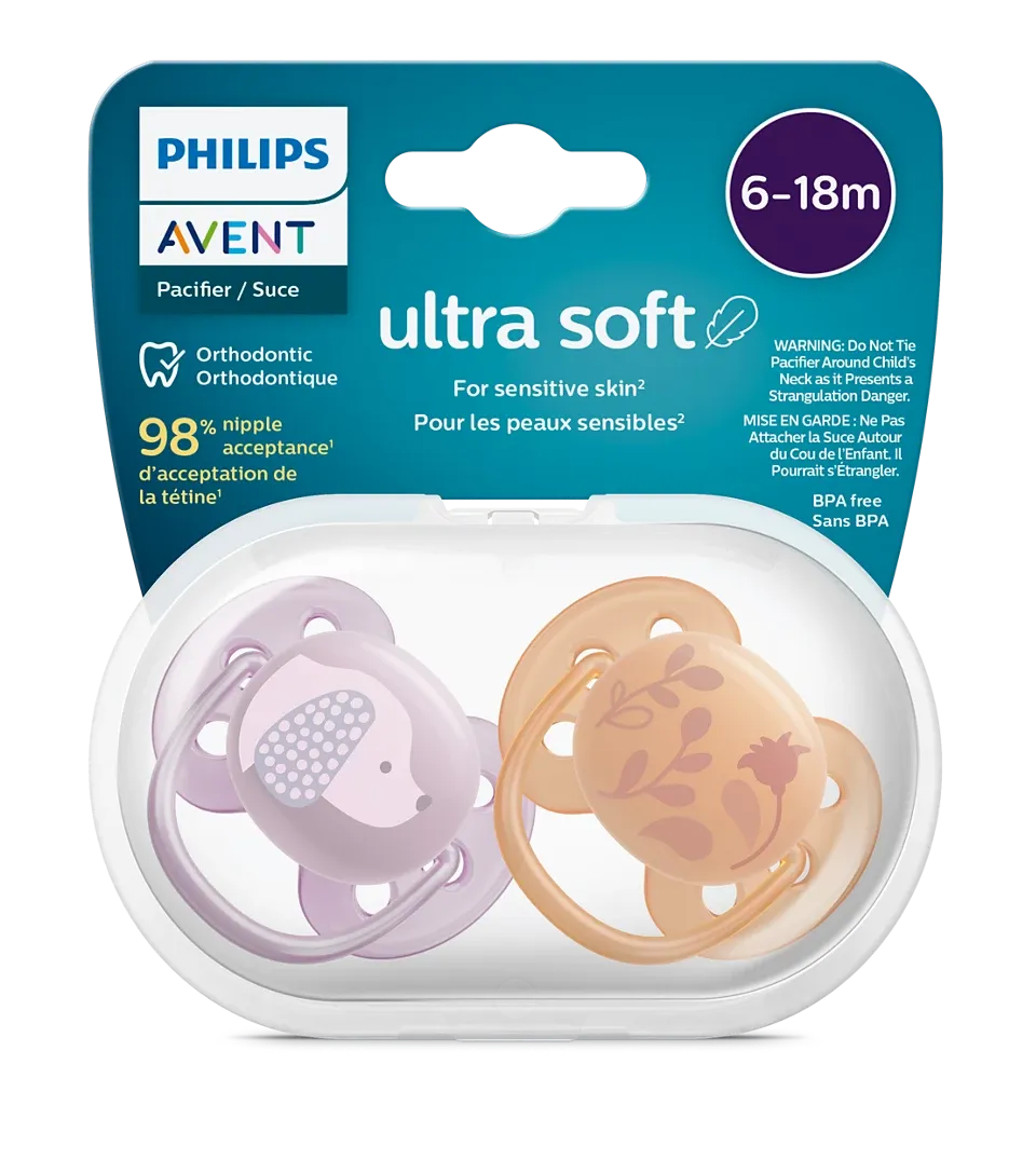 Philips Avent Ultra Soft Pacifier - Pack of 2 (6-18 Months)