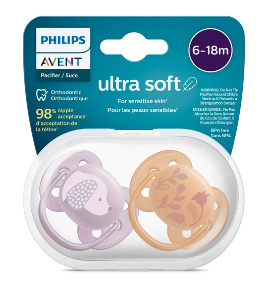 Philips Avent Ultra Soft Pacifier - Pack of 2 (6-18 Months)