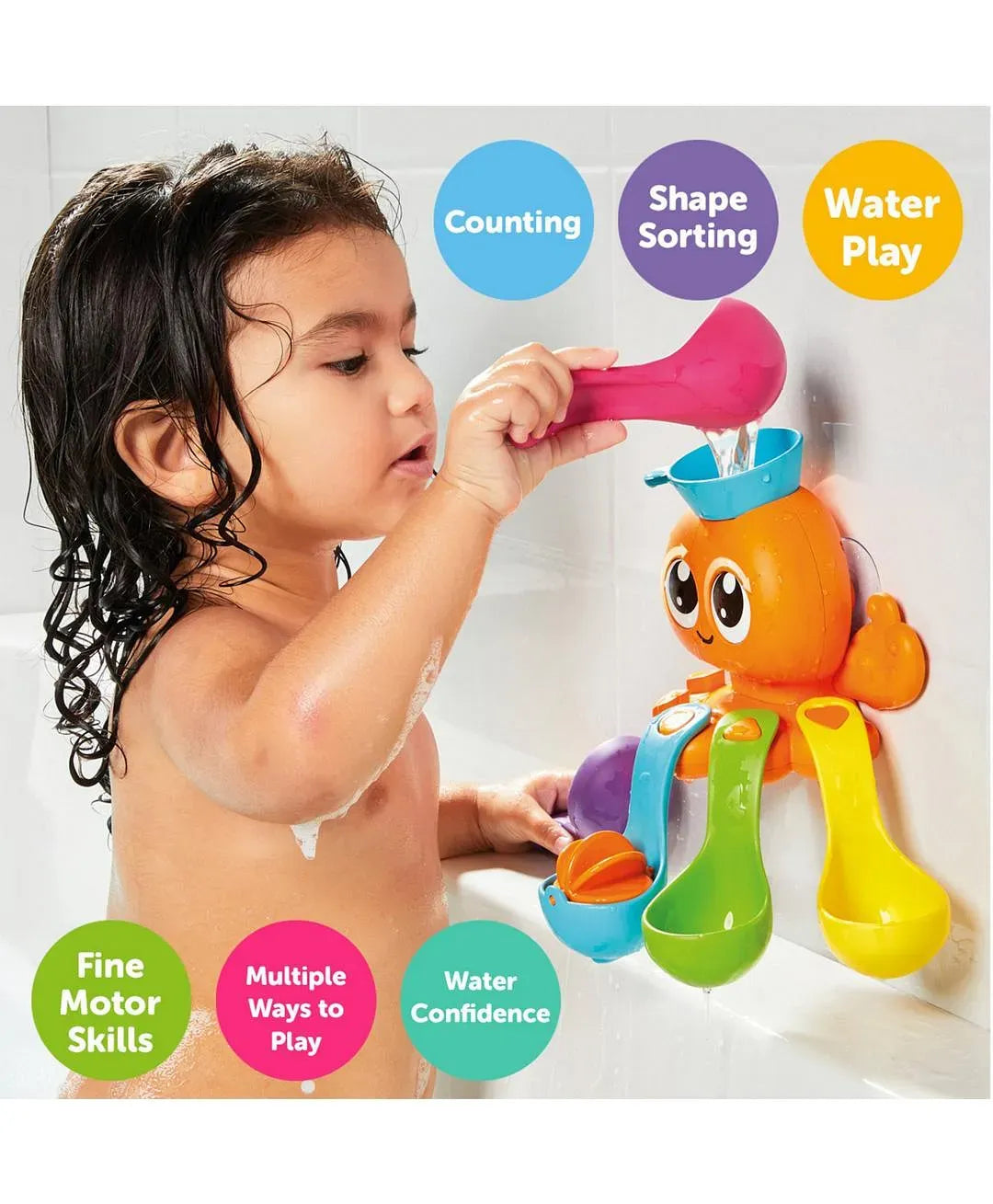 Tomy Toomies Octopus Number Sorting Baby Bath Toy