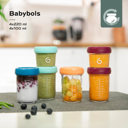 Babybowls Glass Storage Containers (Set of 8)