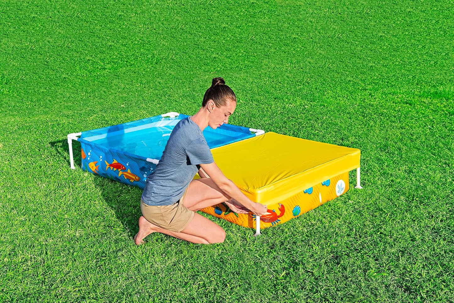 Bestway My First Frame Pool And Sandpit (7' x 48" x 12"/2.13m x 1.22m x 30.5 Cm)