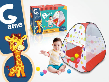 G Baby - Kids Polka Dot Pop-Up Play Tent with 50 Balls