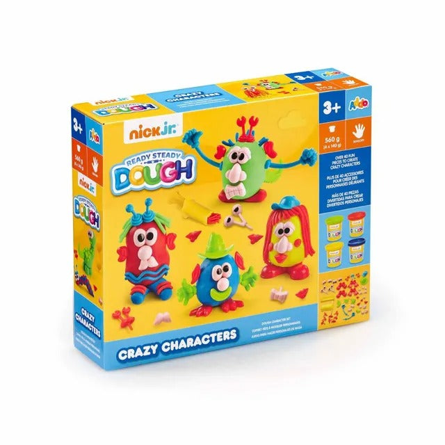 ADDO Nick Jr. Ready Steady Dough Crazy Characters Playset – 560gm