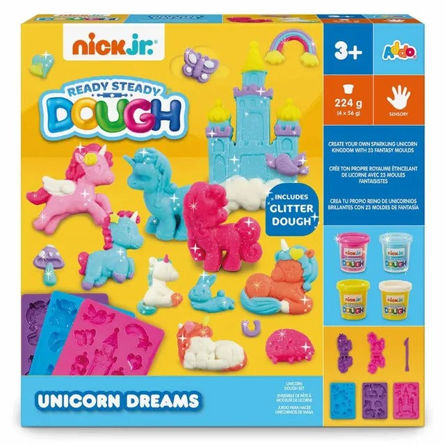 ADDO Nick Jr. Ready Steady Dough Unicorn Dreams Set – Multicolor, 280gm