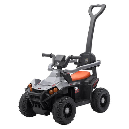 Orbic Kids - 6V Electric Ride-On Push Car with Lights & Music - Silver