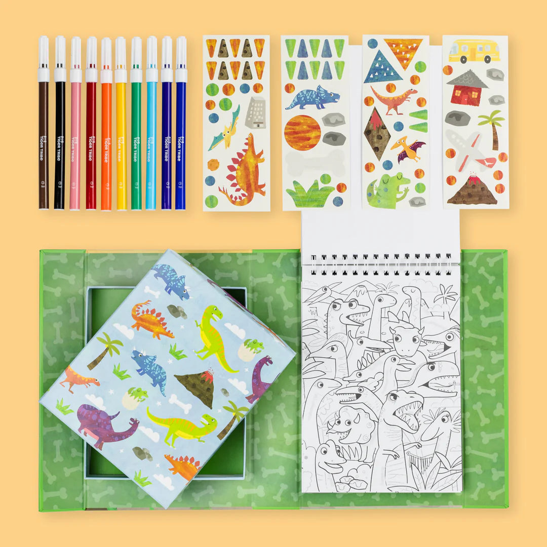 Tiger Tribe Colouring Set