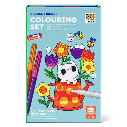 Tiger Tribe Colour Change Colouring Set Garden Friends