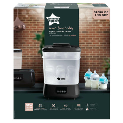 Tommee Tippee Advanced Electric Steam Sterilizer Dryer Black.