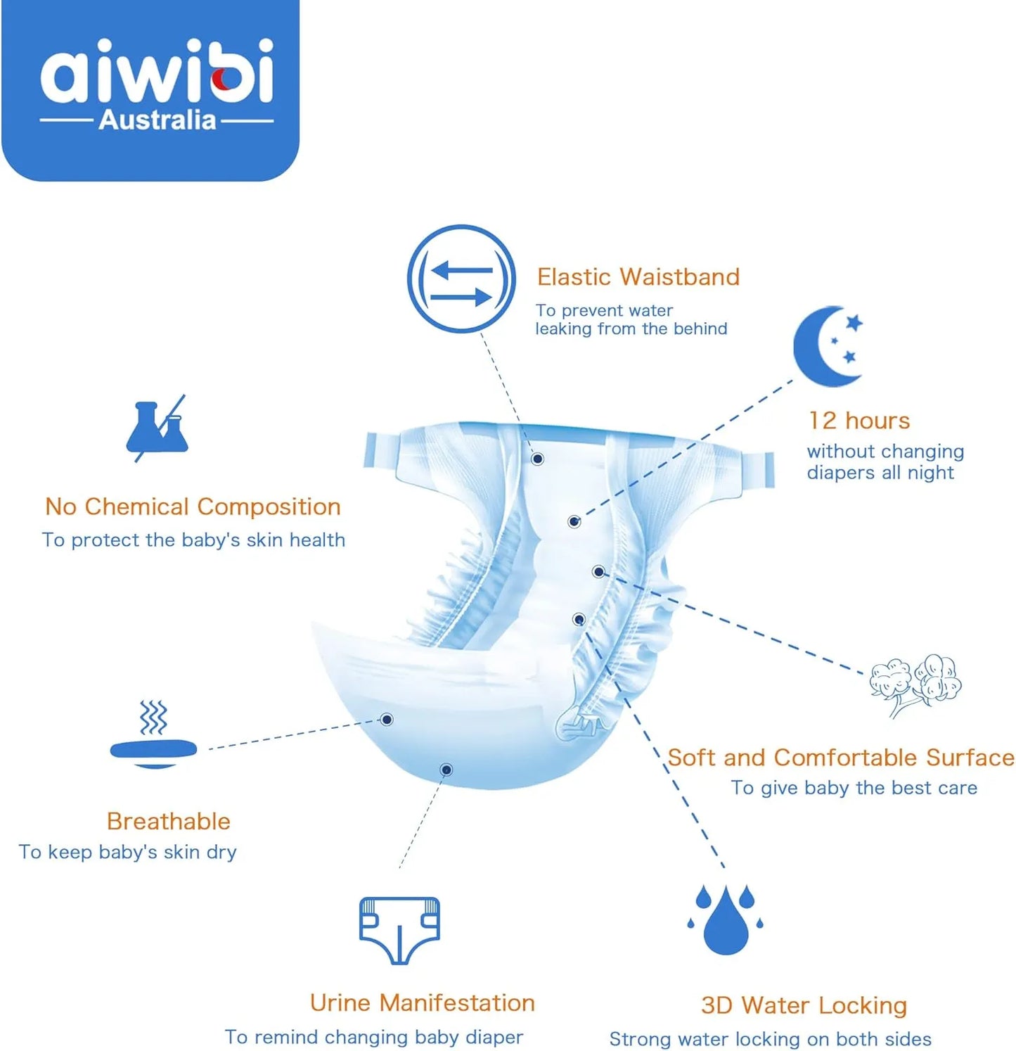 حفاضات Aiwibi للأطفال
