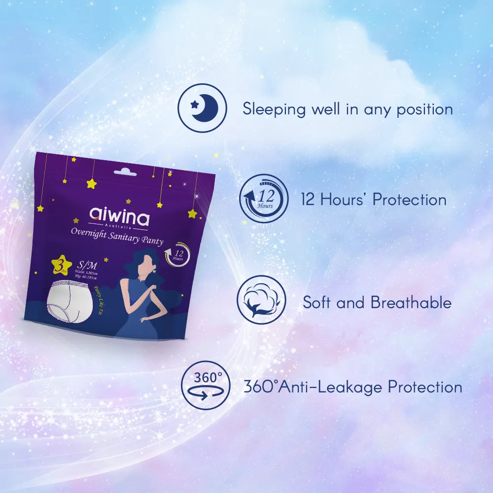 Aiwina Premium Overnight Sanitary Panty (3 pcs)