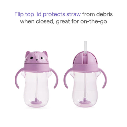 Munchkin Any Angle Weighted Straw Cup - 10oz (Cat)