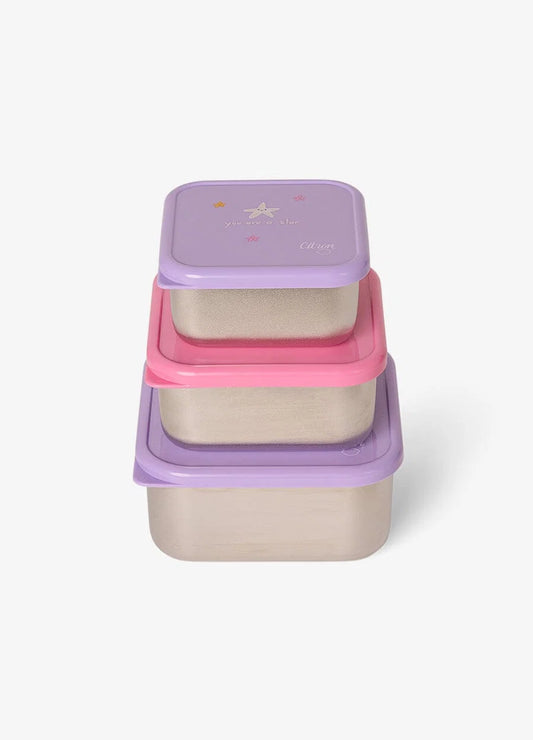Citron Stainless Steel Stackable Lunchbox
