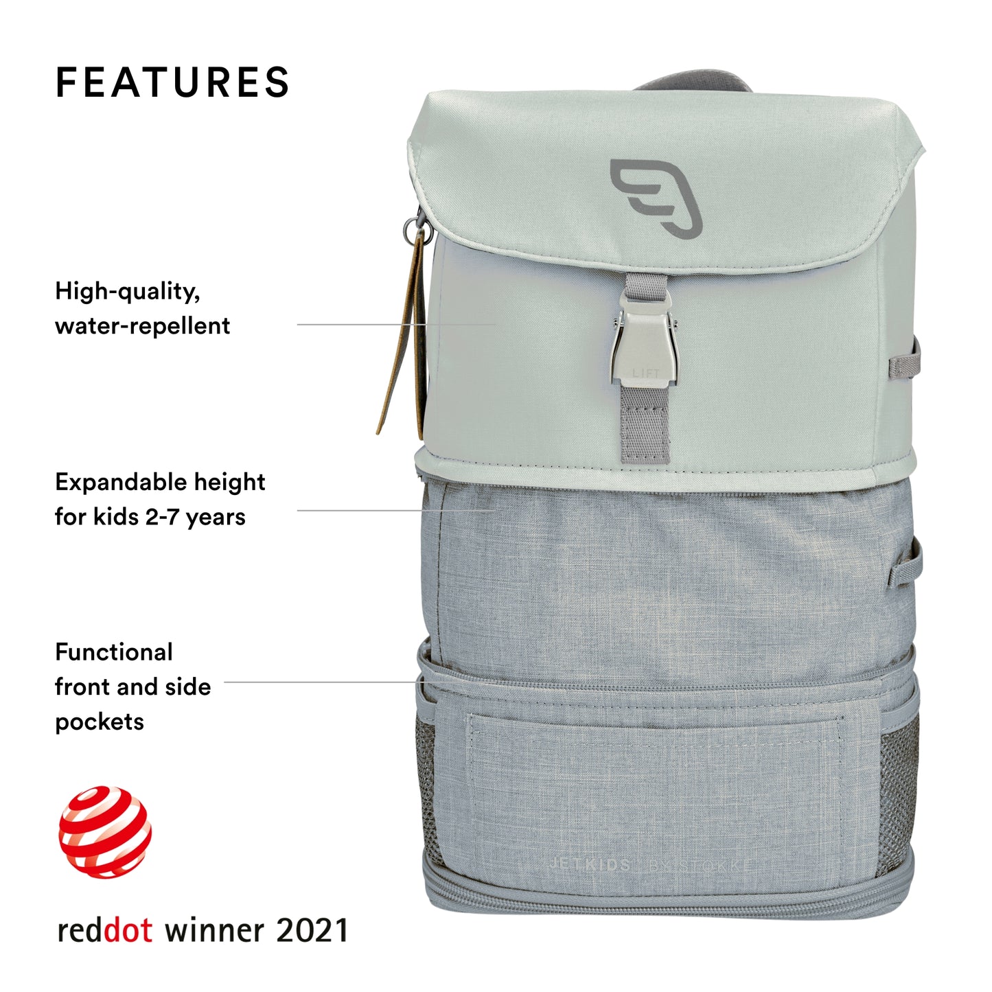 Stokke Jetkids By Crew Backpack Green Aurora