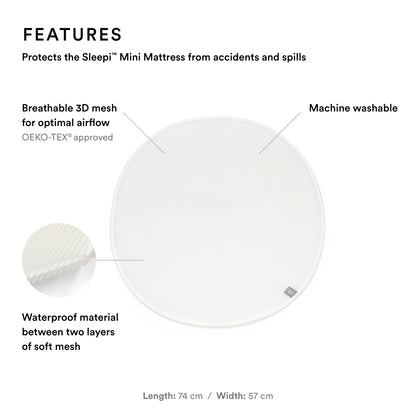 Stokke Sleepi Mini Protection Sheet White