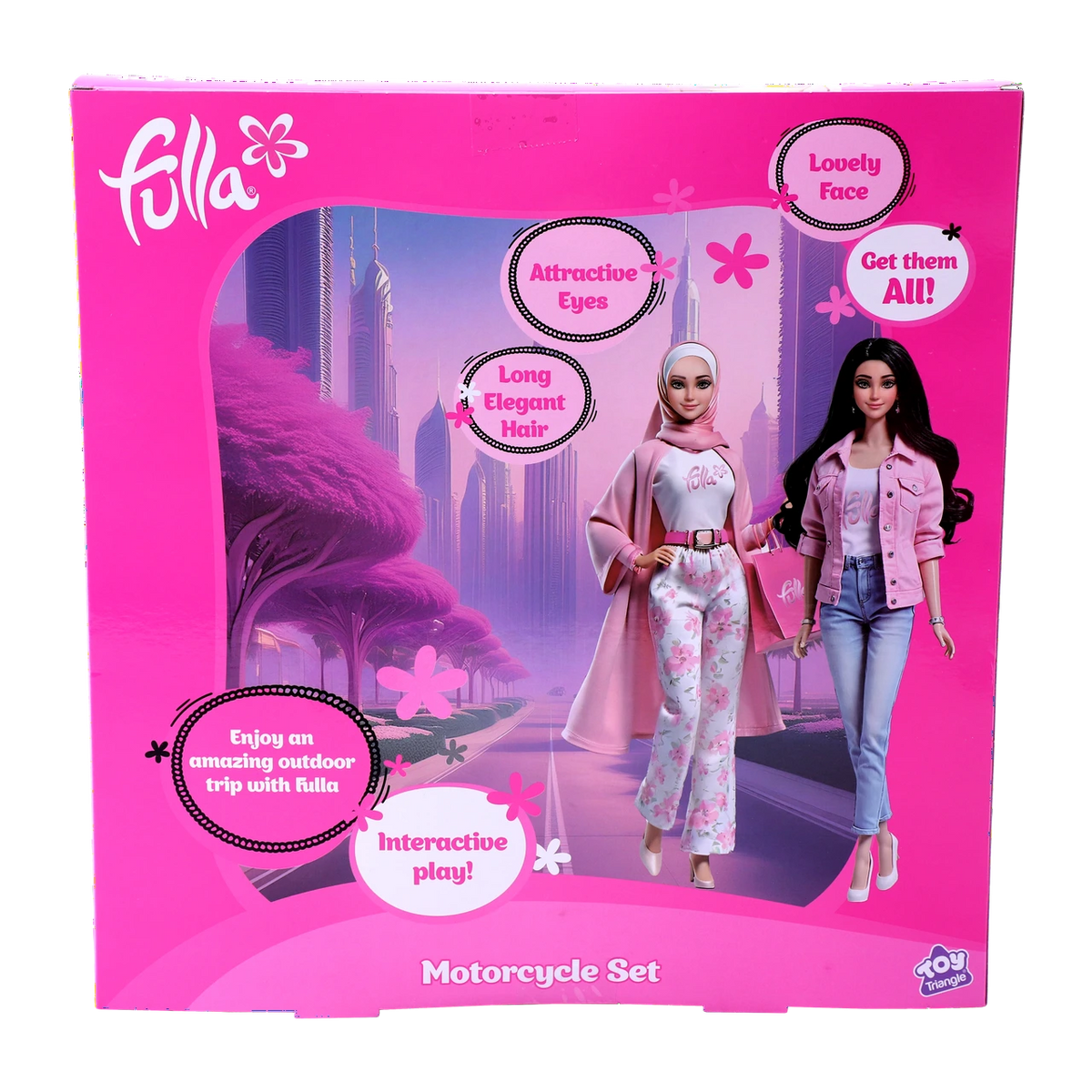 Fulla Doll with Pink Motorbike Set