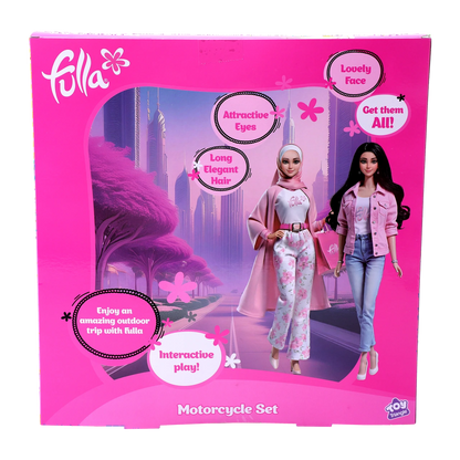 Fulla Doll with Pink Motorbike Set