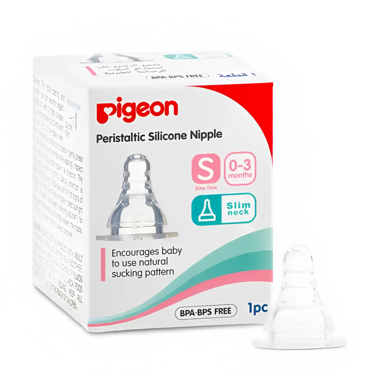 Pigeon Silicone Nipple Slim Neck Type (1 Pc)