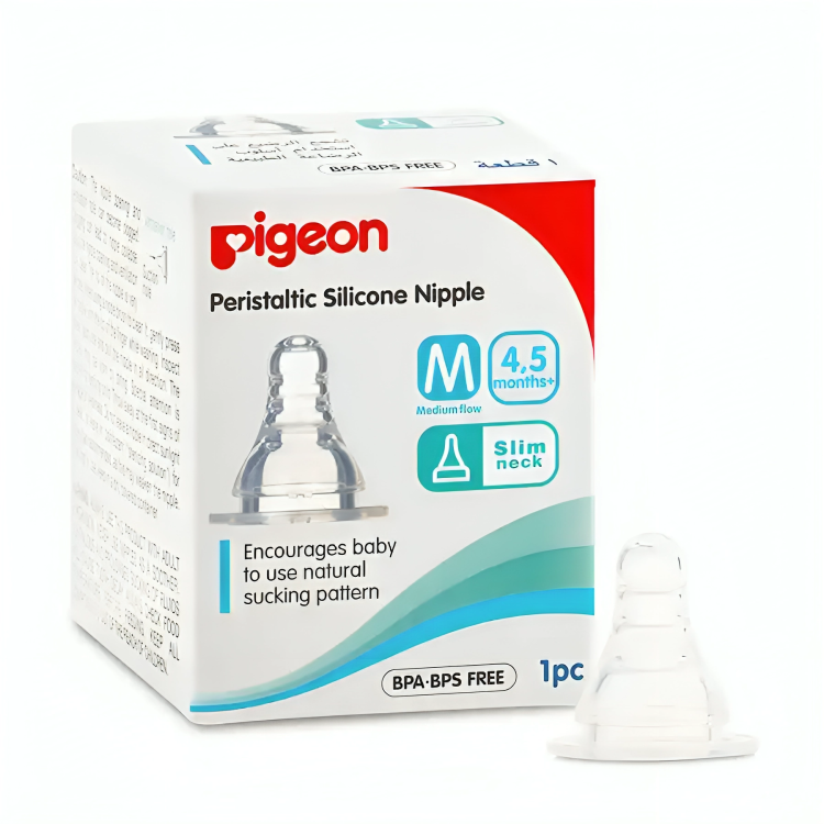 Pigeon Silicone Nipple Slim Neck Type (1 Pc)